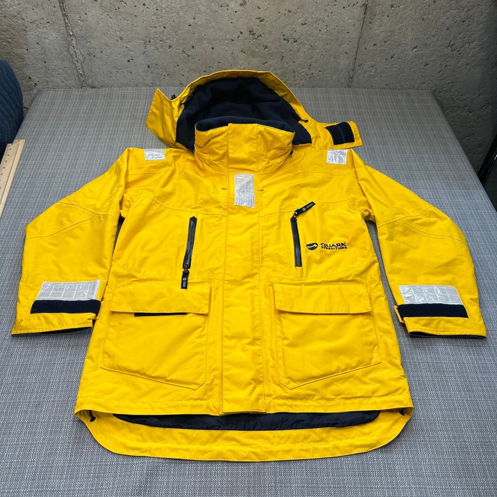 Quark Expeditions Polar Adventure Parka Jacket Yellow Reflective XS Mens *